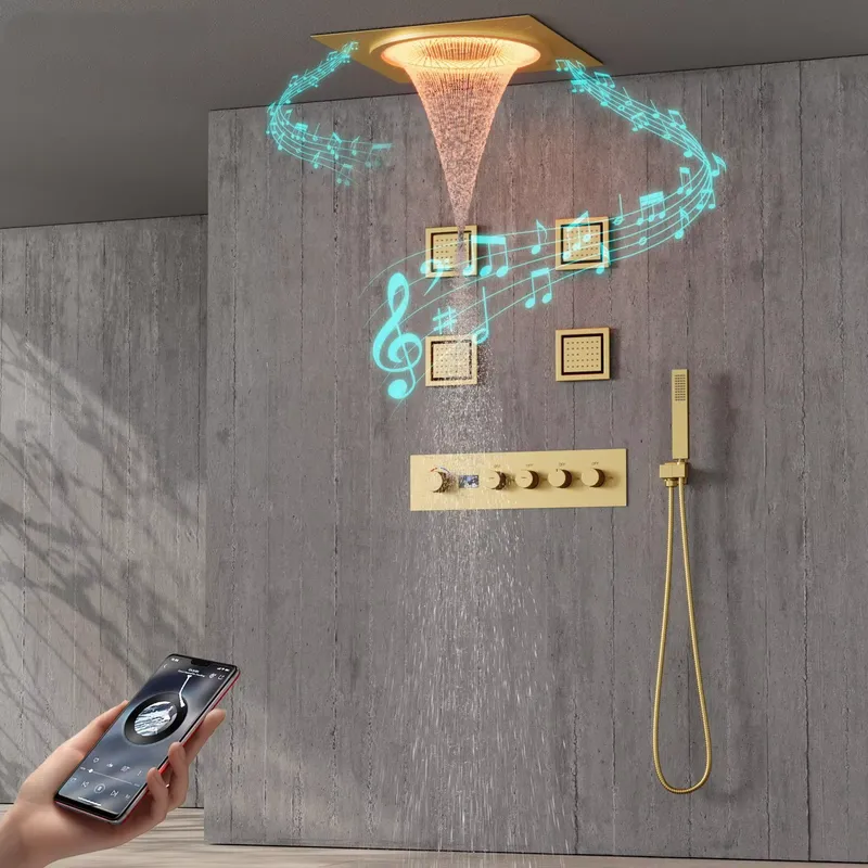 Home In Bathroom - 스마트 LED 샤워 세트 욕실 음악