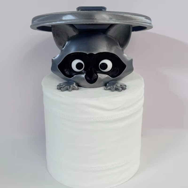 Home Bathroom Decor Ideas - 크리 에이 티브 만화 너구리 화장지