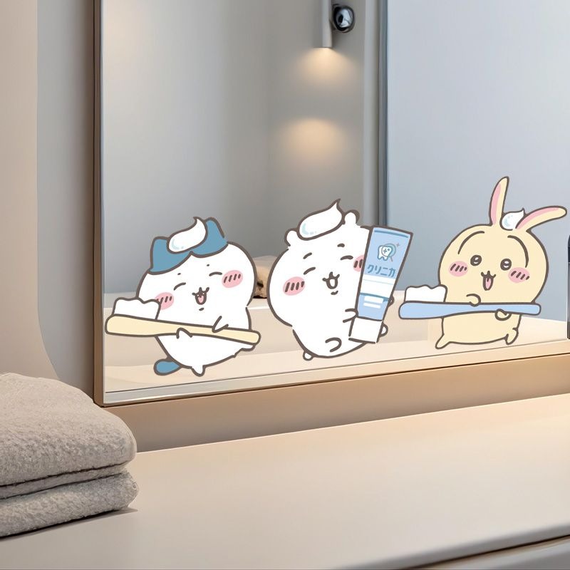 Tiny Home Bathroom Kit - 핫 치이카와 미러 스티커 강력 접착