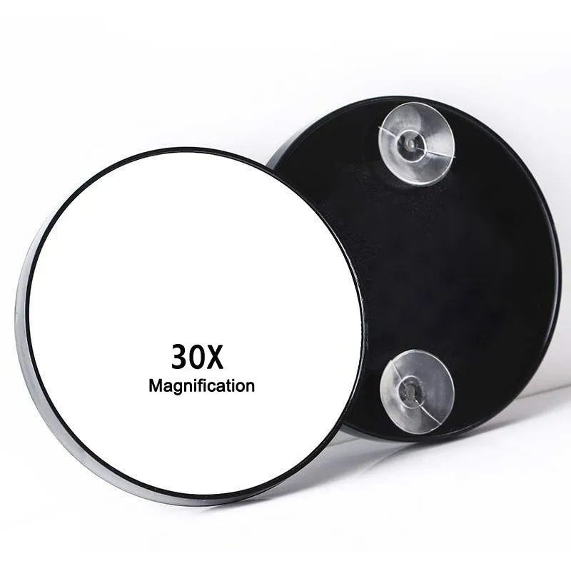 Shaving Mirror Suction - 흡입 컵이있는 30x 배율 거울 여드름