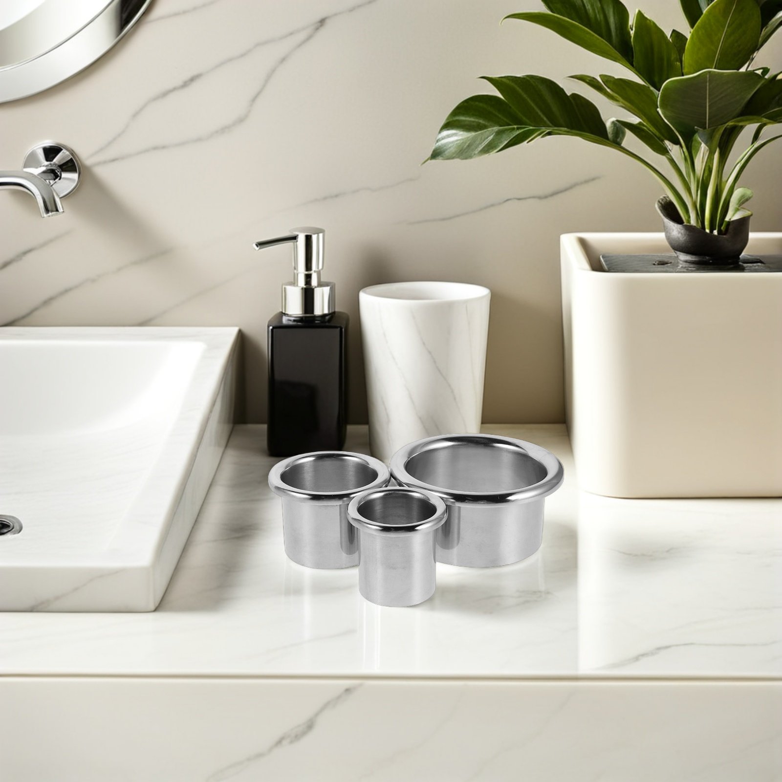 Home Goods Bathroom Storage - 3개 스테인리스 스틸 헤어 드라이어 홀더,