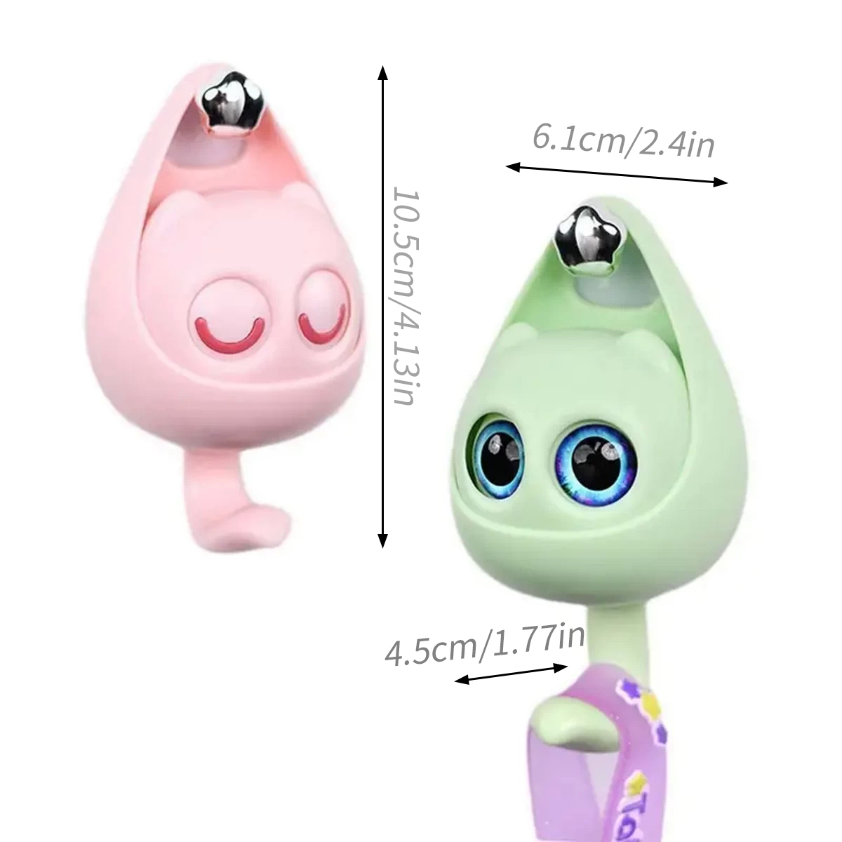 창의적인 만화 눈웃는 고양이 모양의 못 없는 자석식 욕 - Home Goods Bathroom Storage 리뷰 및 가격
