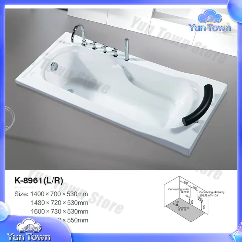 가정용 스파를 위한 LED 조명 내장 하이드로 마사지  - Home Bathroom Jacuzzi 리뷰 및 가격