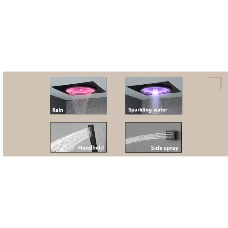 스마트 LED 샤워 세트 욕실 음악 내장형 레인폴 시스 - Home In Bathroom 리뷰 및 가격