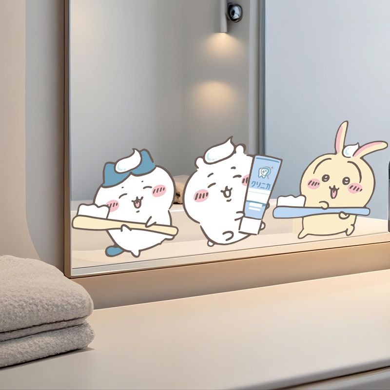 핫 치이카와 미러 스티커 강력 접착 투명 프린트 방수  - Tiny Home Bathroom Kit 리뷰 및 가격