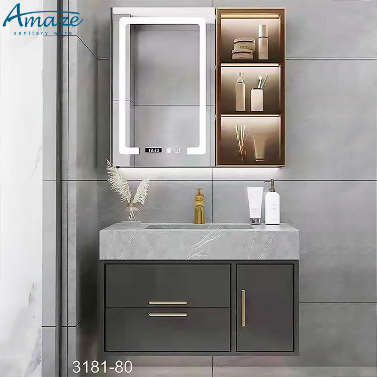 욕실 캐비닛 고품질 가정용 가구 합판 벽걸이형 세면대  - Home Bathroom Ware 리뷰 및 가격