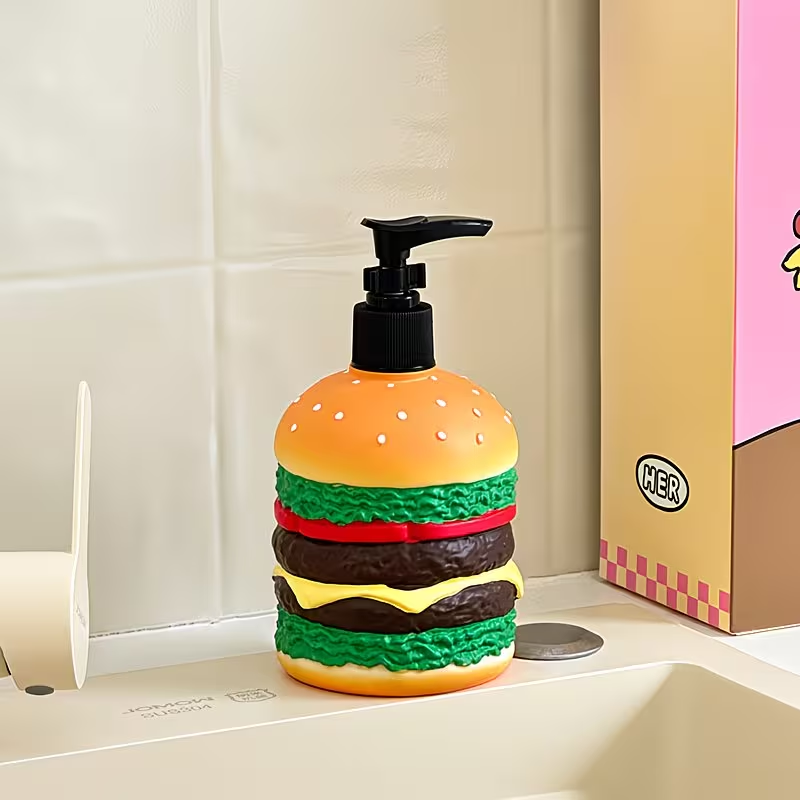 귀여운 햄버거 모양의 프레스형 액체 비누병 - 주방 및 - Tiny Home Bathroom Kit 리뷰 및 가격
