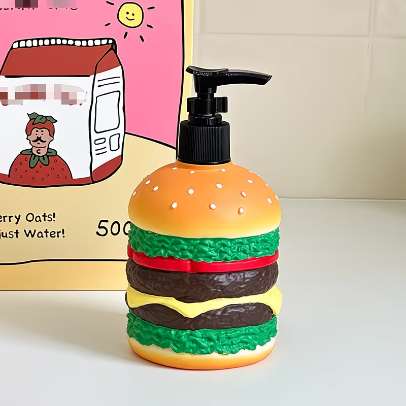귀여운 햄버거 모양의 프레스형 액체 비누병 - 주방 및 - Tiny Home Bathroom Kit 리뷰 및 가격