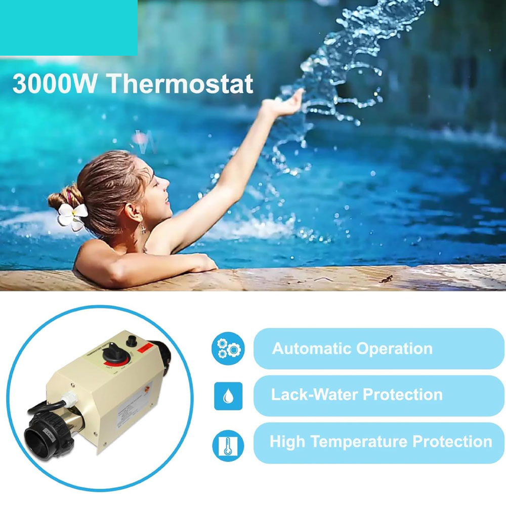 3KW 미니 전기 온수기 온도 조절기 220V 욕조 스 - Home Bathroom Jacuzzi 리뷰 및 가격