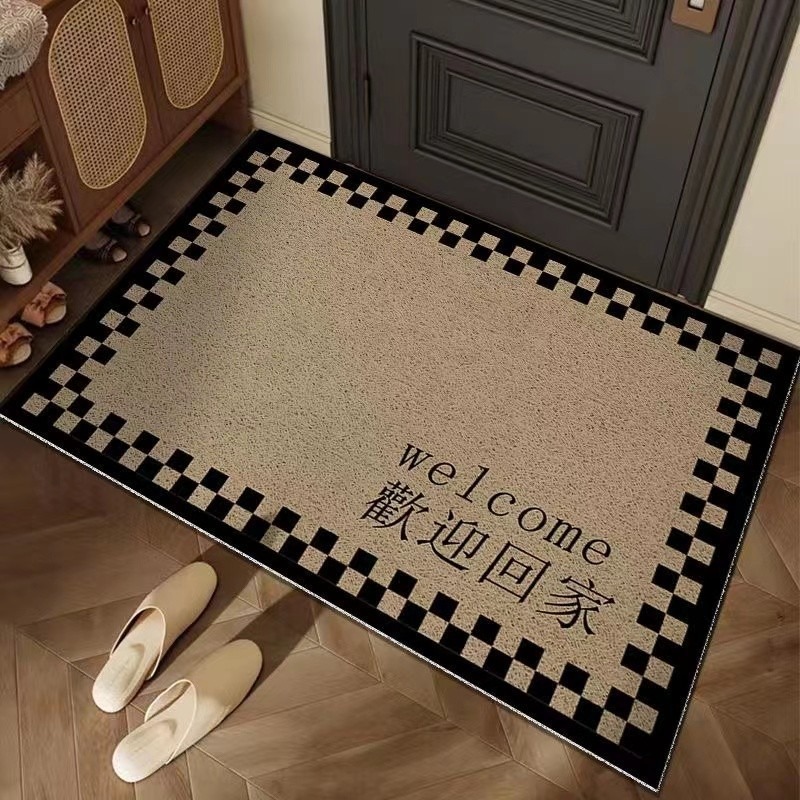 우아한 환영 도어매트 미끄럼 방지 현관 러그 블랙 스트 - Home Bathroom Decor Ideas 리뷰 및 가격