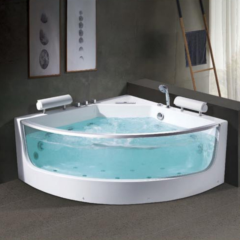 아크릴 서프 마사지 월풀 욕조, 고급 팬형 코너 온수  - Home Bathroom Jacuzzi 리뷰 및 가격