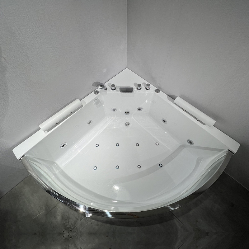 아크릴 서프 마사지 월풀 욕조, 고급 팬형 코너 온수  - Home Bathroom Jacuzzi 리뷰 및 가격