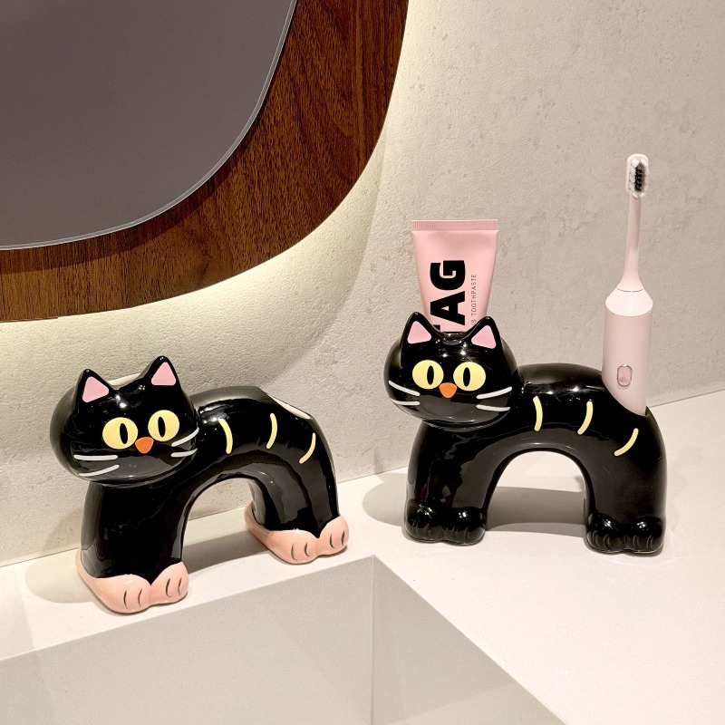 개인 맞춤형 귀여운 검은 고양이 모양 욕실 고급 수납  - Home Goods Bathroom Storage 리뷰 및 가격