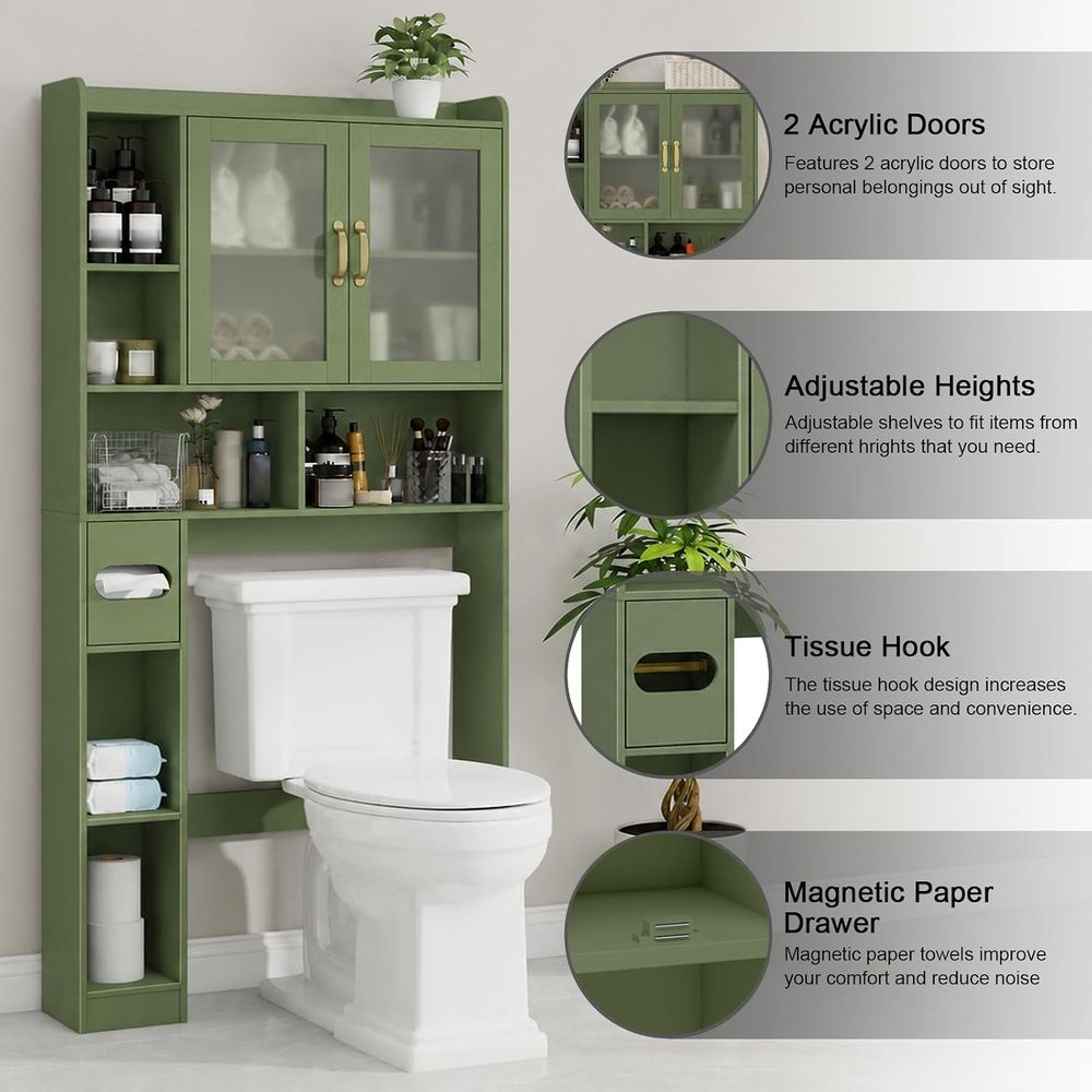 공간 절약형 아크릴 변기 위 수납장, 가정용, 욕실,  - Home In Bathroom 리뷰 및 가격