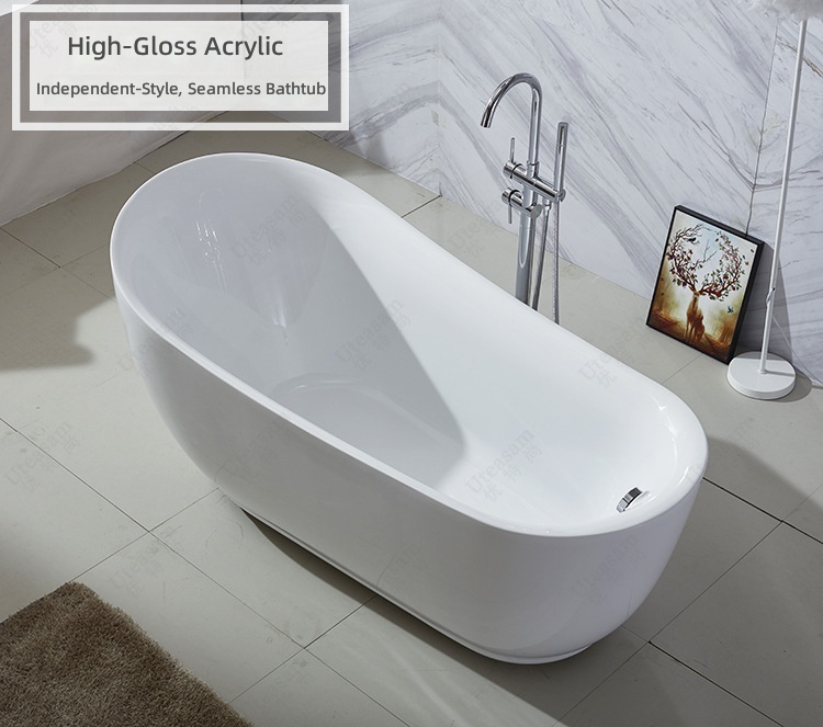 독립형 아크릴 욕조, 1.4-1.8m 타원형 제트 마사 - Home Bathroom Tub 리뷰 및 가격