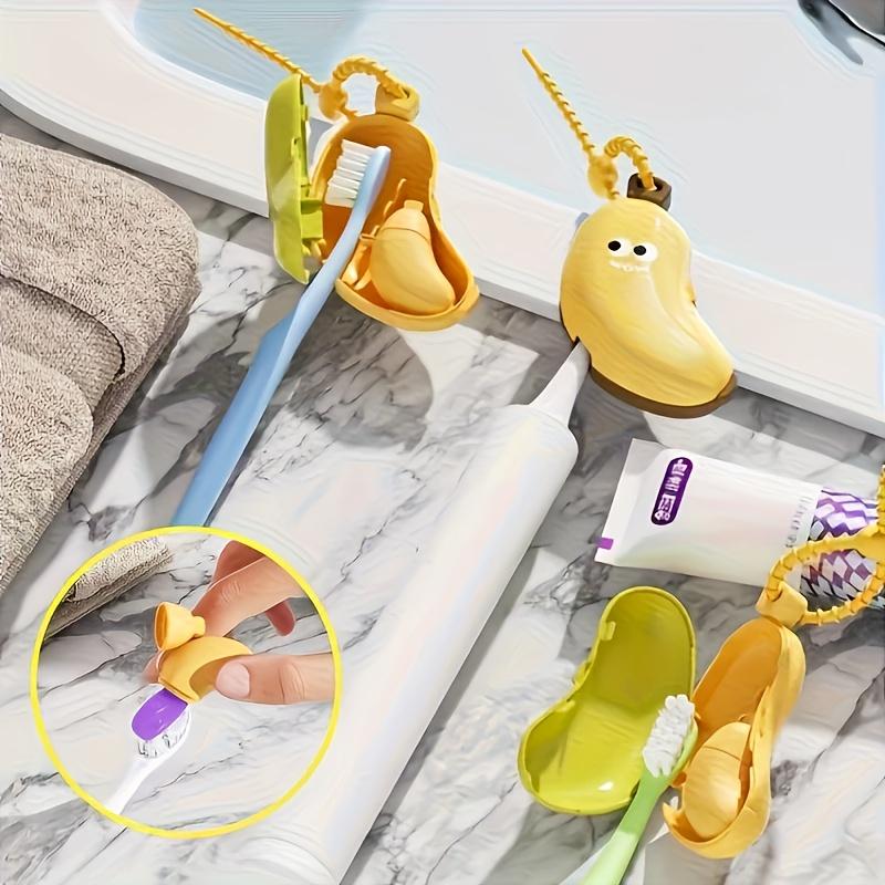 귀여운 바나나 칫솔 홀더 휴대용 여행 주최자 클립이있는 - Home Goods Bathroom Storage 리뷰 및 가격